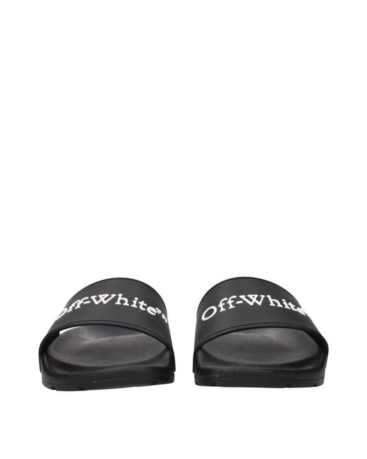 Off-White c/o Virgil Abloh Black Industrial Belt Logo Slide Sandal