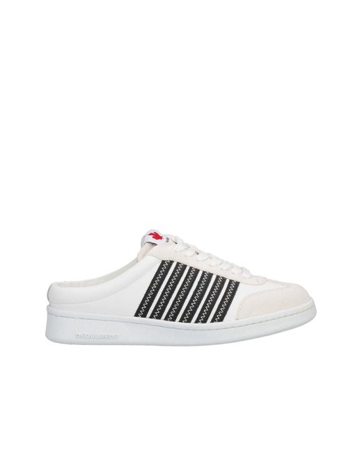 DSquared² White Open Back Sneakers