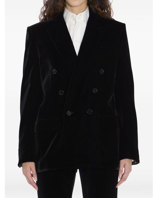 Saint Laurent Black Cassandre Jacket