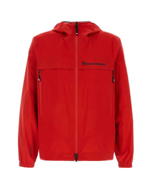Moncler Red Apos;S Shipton Hooded Packable Gore-Tex Shell Jacket