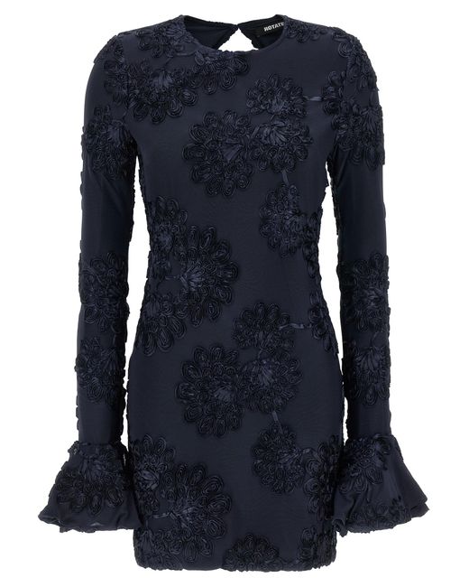 Rotar birger Christensen '3 d malla mini' vestido ROTATE BIRGER CHRISTENSEN de color Blue