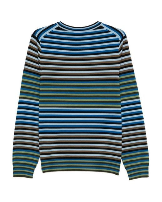 Paul Smith Blue Wool Crewneck Sweater for men