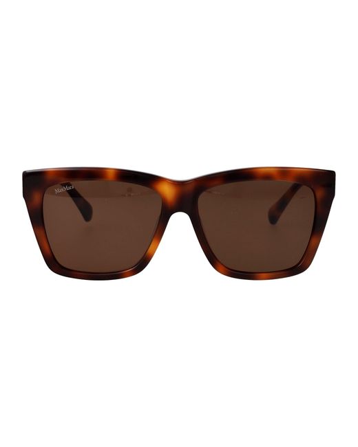 Max Mara Brown Avana Scura Marrone Acetate Sunglasses