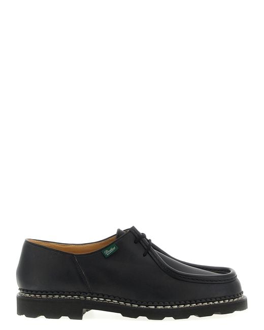 Paraboot Black 'Michael' Derby Shoes