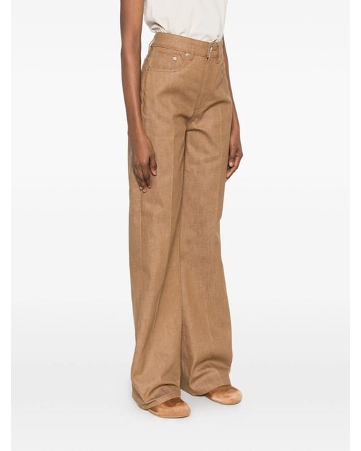 A.P.C. Natural Domino Wide-Leg Jeans