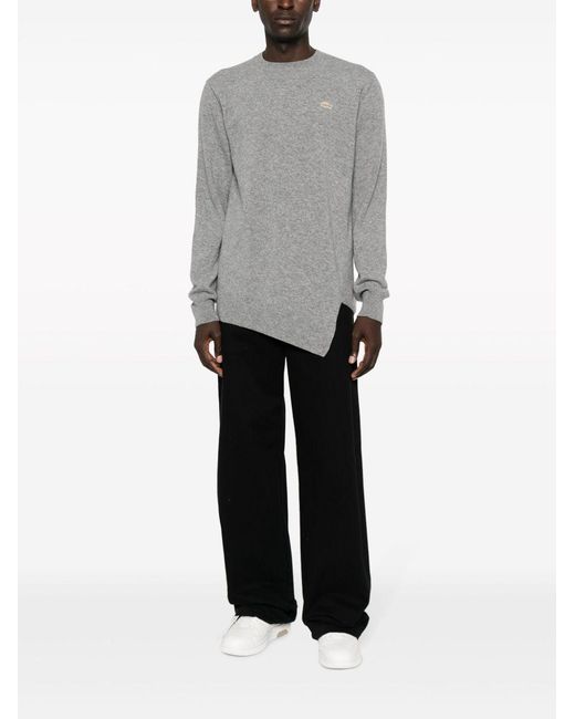 Comme des Garçons Gray Wool Sweater for men