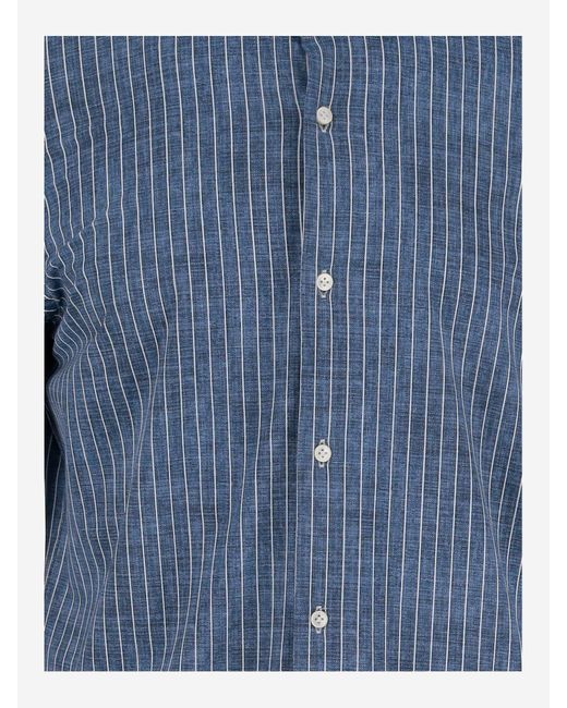 Camisa a rayas clásicas Brian Dales de hombre de color Blue