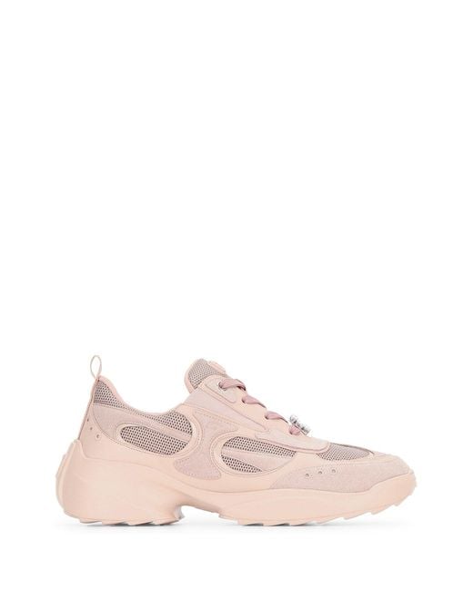 Roger Vivier Pink Viv On The Run Mini Strass Lace-Up