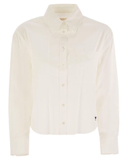 Weekend by Maxmara White Nuoro Cotton Oxford Shirt