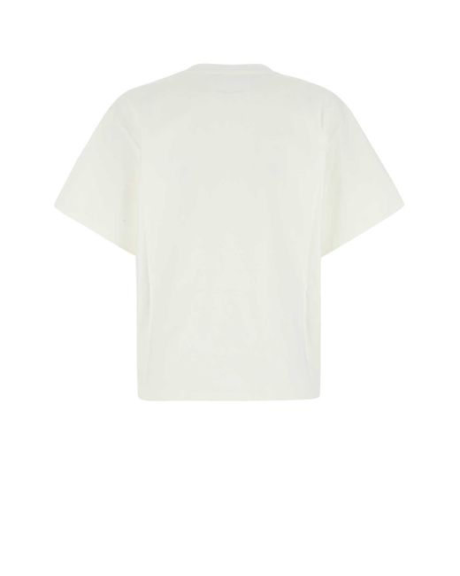 Jil Sander Black Ivory Cotton T Shirt