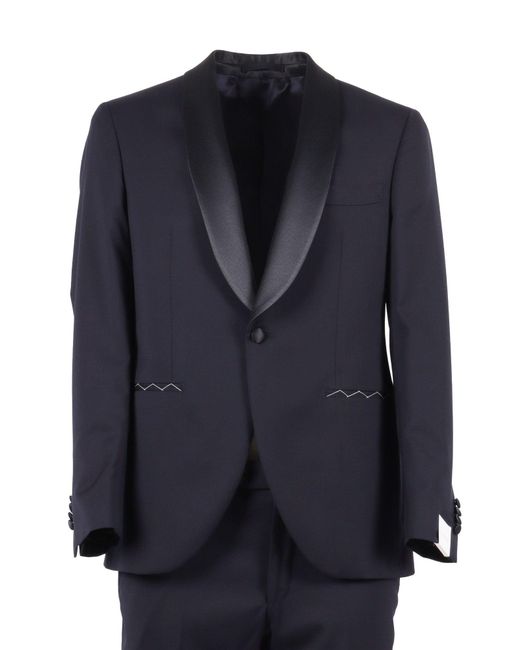 Luigi Bianchi Blue Dress Drop Seven