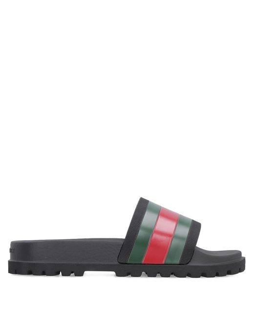 Gucci White Pool Slides