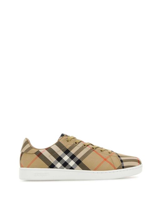 Burberry Natural Sneakers Set Check