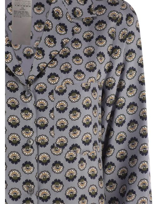 Weekend by Maxmara Gray Wochenende Max Mara Oncia Silk Twill Hemd