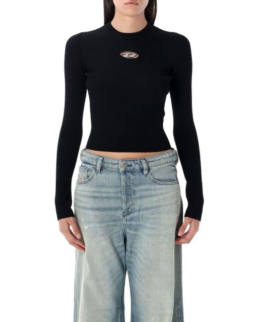 DIESEL Top Zwart in het Blue