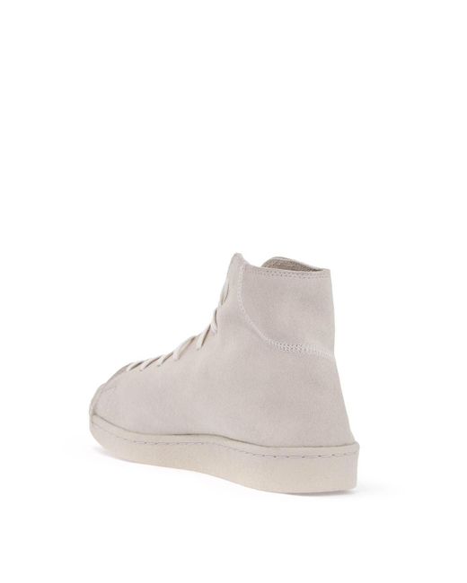 Y-3 High Top Pro Model Sneakers in Gray for Men | Lyst