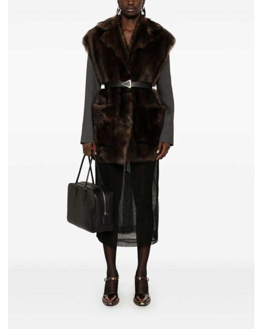 Prada Black Fur Gilet