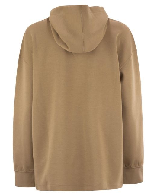 Max Mara Natural Visiera Sweatshirt Over