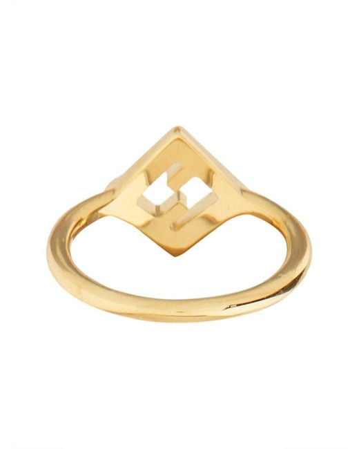 Fendi Metallic Forever Ring