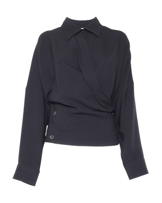 Philosophy Di Lorenzo Serafini Blue Philosophy By Lorenzo Serafini Shirt With A Tight Fit