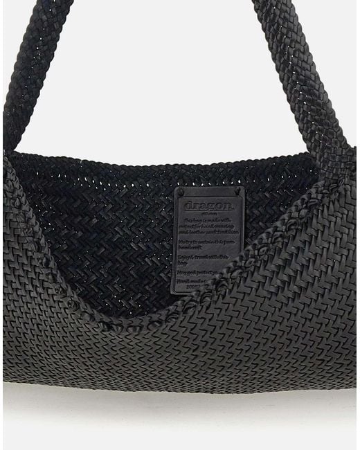 Dragon Diffusion Black Ars Tote Calfskin Shoulder Bag