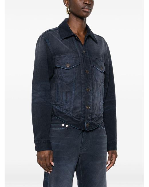 Balenciaga Blue Denim Cotton Jacket