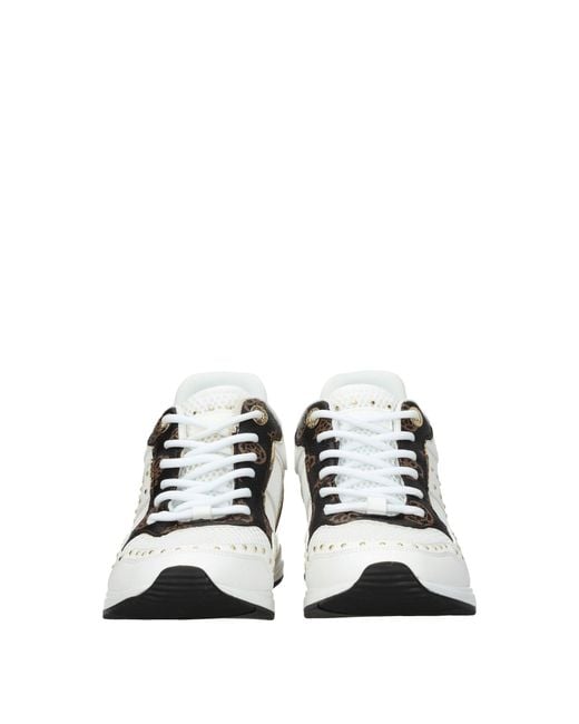 Guess White Sneakers Fabric
