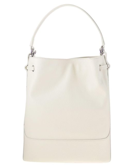 Zanellato Natural Monda' Leather Bucket Bag for men