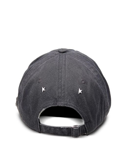 Golden Goose Deluxe Brand Gray Logo Cotton Baseball Cap for men