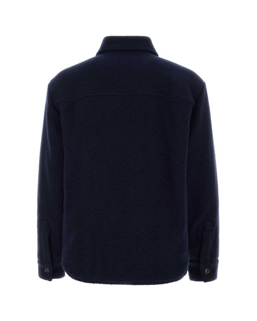 Fay Blue Wool Blend Jacket for men