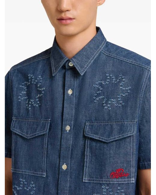 Marni Blue Pocketed Shirt