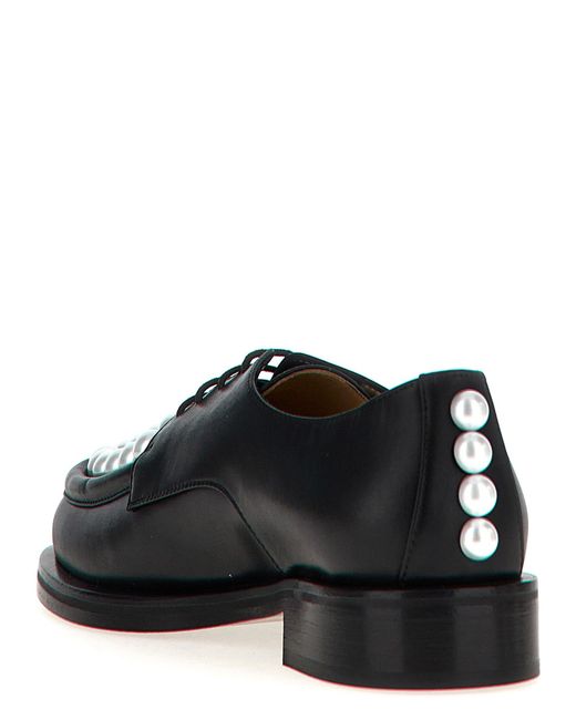 Mach & Mach Black 'Sirene' Lace Up Shoes