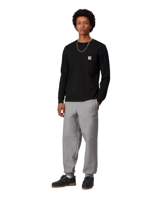 Carhartt Gray American Script Sweatpants