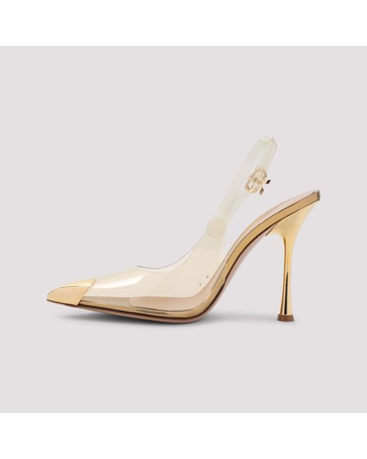 Gianvito Rossi Metallic Plexi Pump