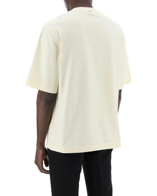 T-shirt Ekd à rayures Burberry pour homme en coloris Natural