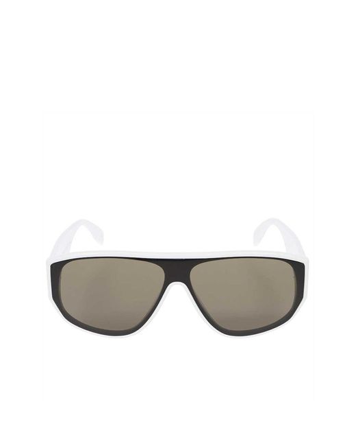 Alexander McQueen Gray Logo Sunglasses
