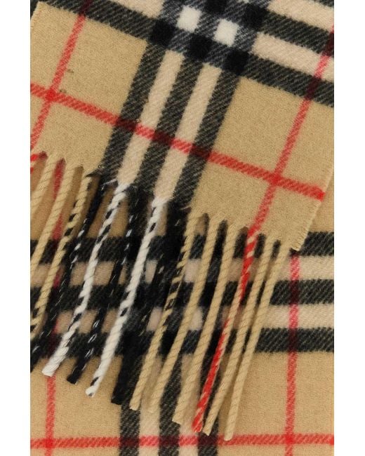 Burberry Multicolor Embroidered Cashmere Scarf