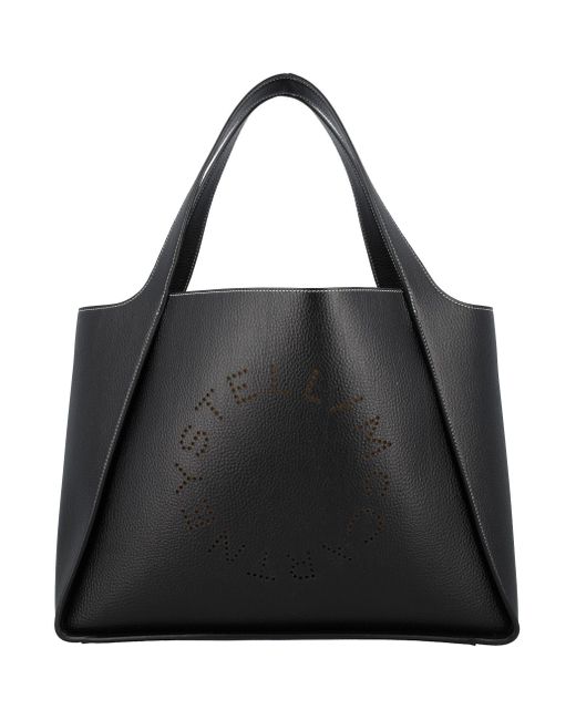 Stella McCartney Black Alter Mat Logo Tote