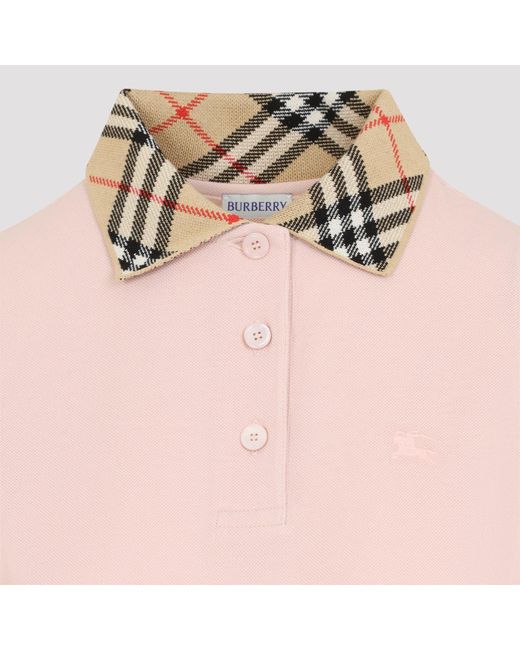 Burberry Iris Polojurk in het Pink