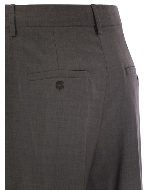 Weekend by Maxmara Gray Adelfi Stretch Wool Trousers