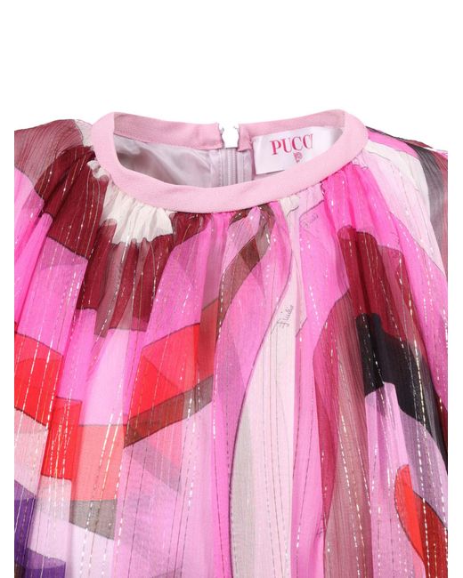 Emilio Pucci Geweven Jurk in het Pink
