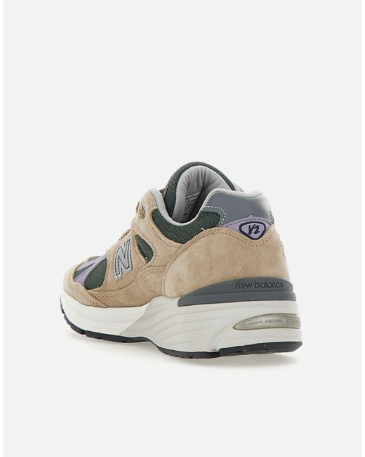 New Balance White 991 V2 Sneakers