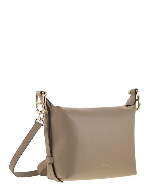 Furla Brown Tonie Mini Shoulder Bag