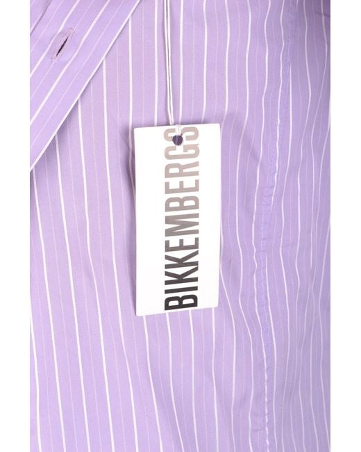 Bikkembergs Purple Shirts for men