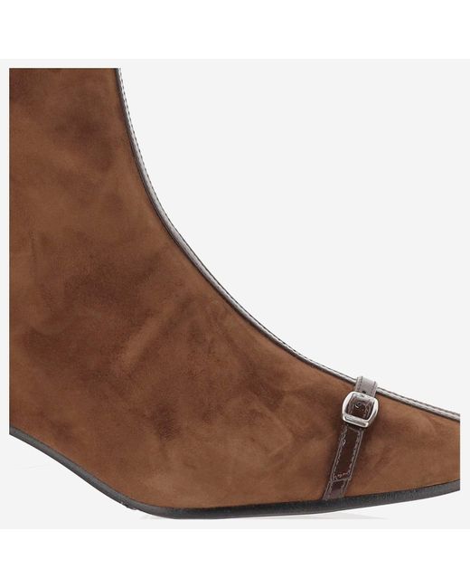 CAREL PARIS Brown Suede Leather Start Boots