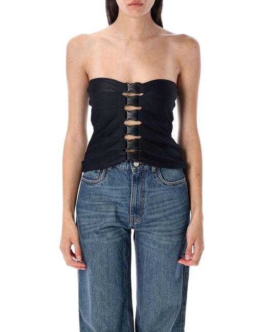 Coperni Top Zwart in het Blue