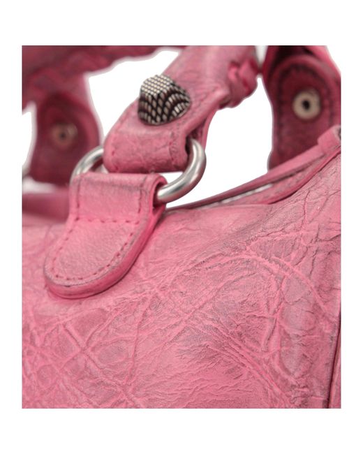 Bolsa de lona Cagole Balenciaga de color Pink