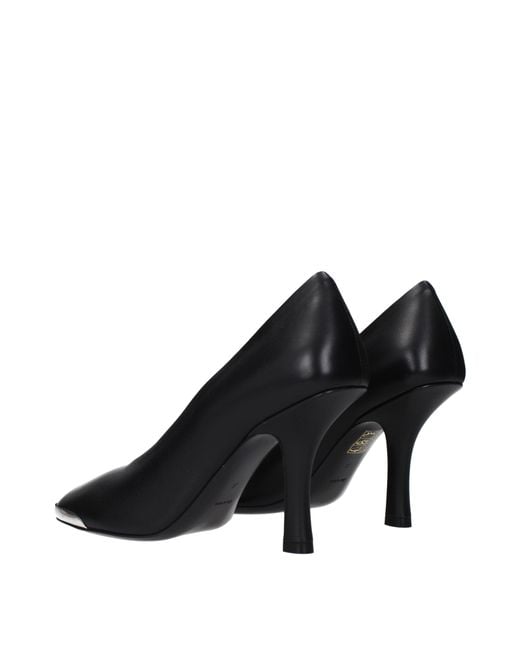 Burberry Black Neckline Leather