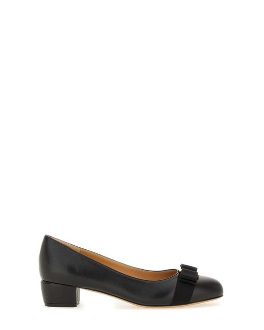 Ferragamo Black Vara Pumps 30Mm