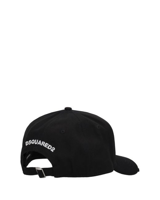 DSquared² Black Bestickte Baseballkappen